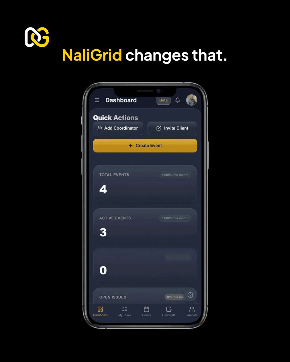 naligrid's tweet photo. NaliGrid helps everyone have that conversation upfront.

Less back-and-forth. Better planning.

#NaliGrid #NigerianEvents #EventPlanning https://t.co/gS2NxuJETp