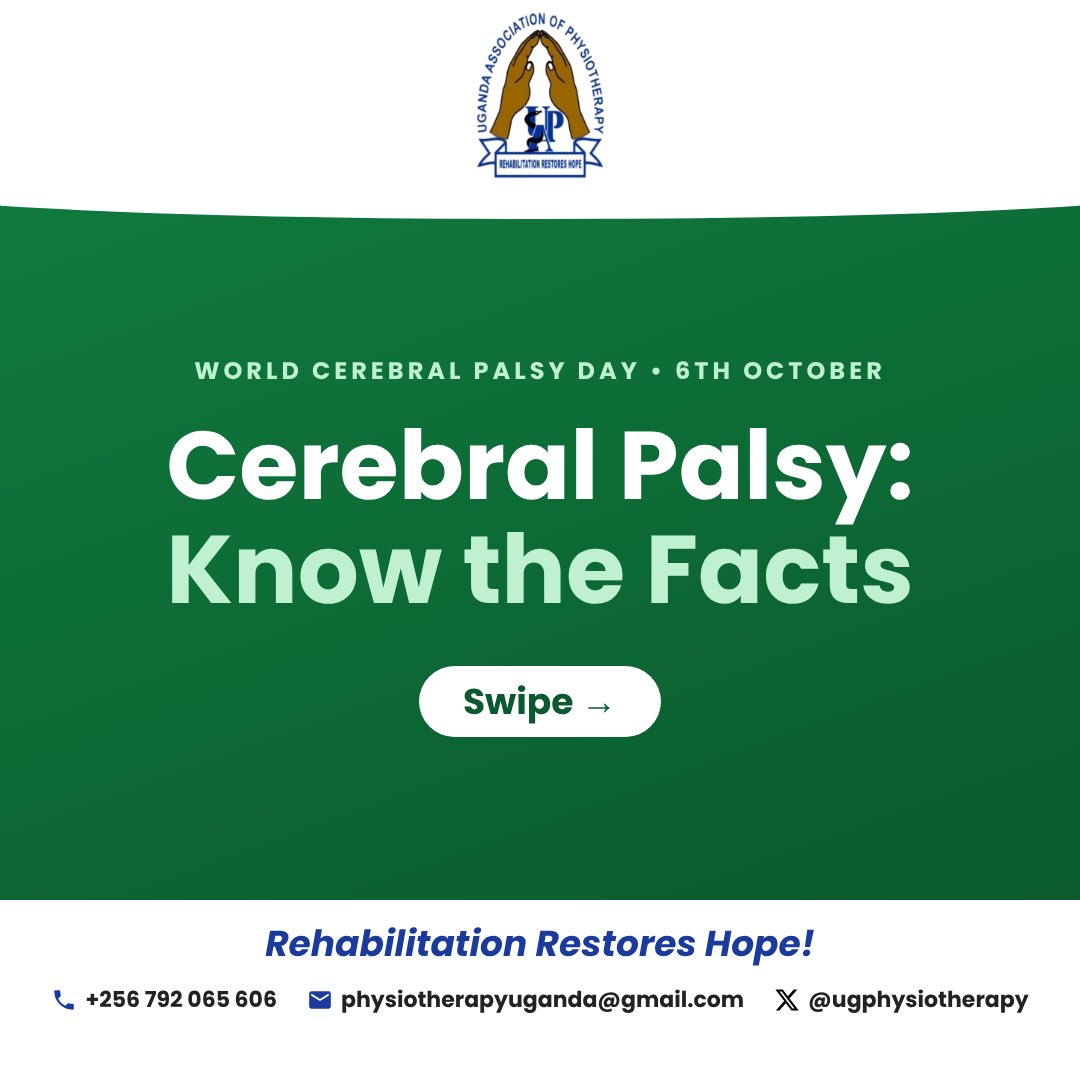 Ugphysiotherapy's tweet photo. More Facts about Cerebral Palsy!

#WorldCPDay26 https://t.co/BdXRYYqbw1