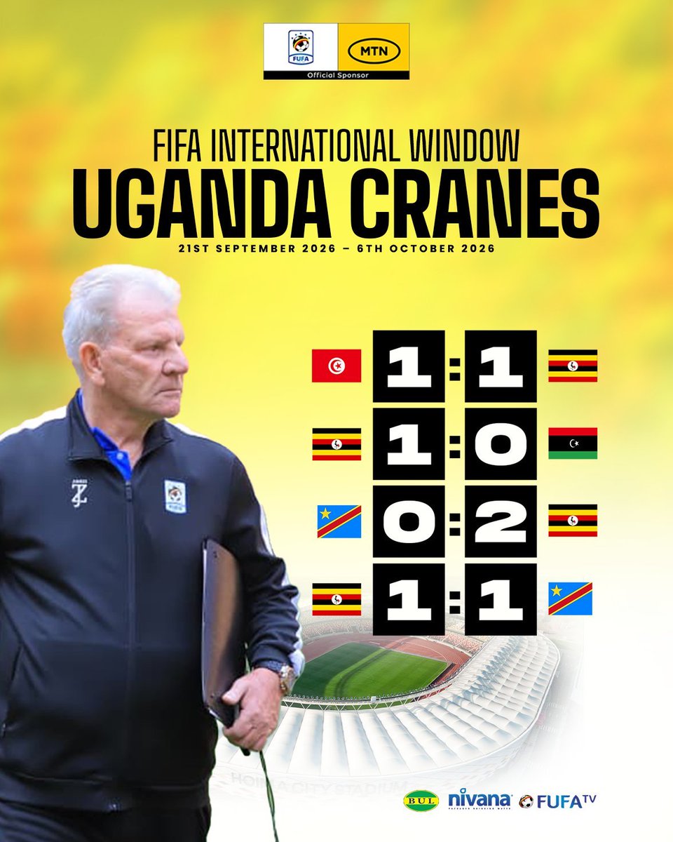 AgabaDankamu256's tweet photo. Unbeaten Fifa international break for Uganda cranes 🇺🇬🇺🇬🇺🇬🇺🇬a Big thanks to fufa head by Hon Eng Moses Magogo https://t.co/eEPgQ10tI7