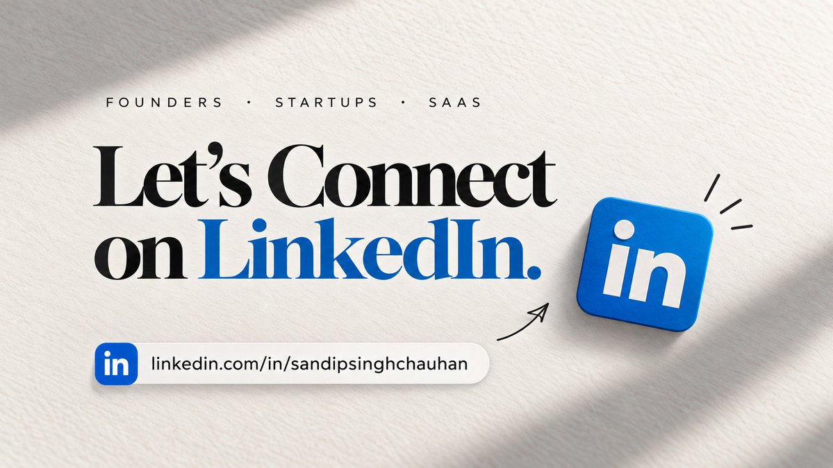 Acceptshine's tweet photo. How many founders, startup owners, and SaaS product builders are also on LinkedIn?

Let’s connect there too and strengthen our network beyond this community. 

Drop your LinkedIn below, I’ll connect with you. https://t.co/UK0nmZR11M