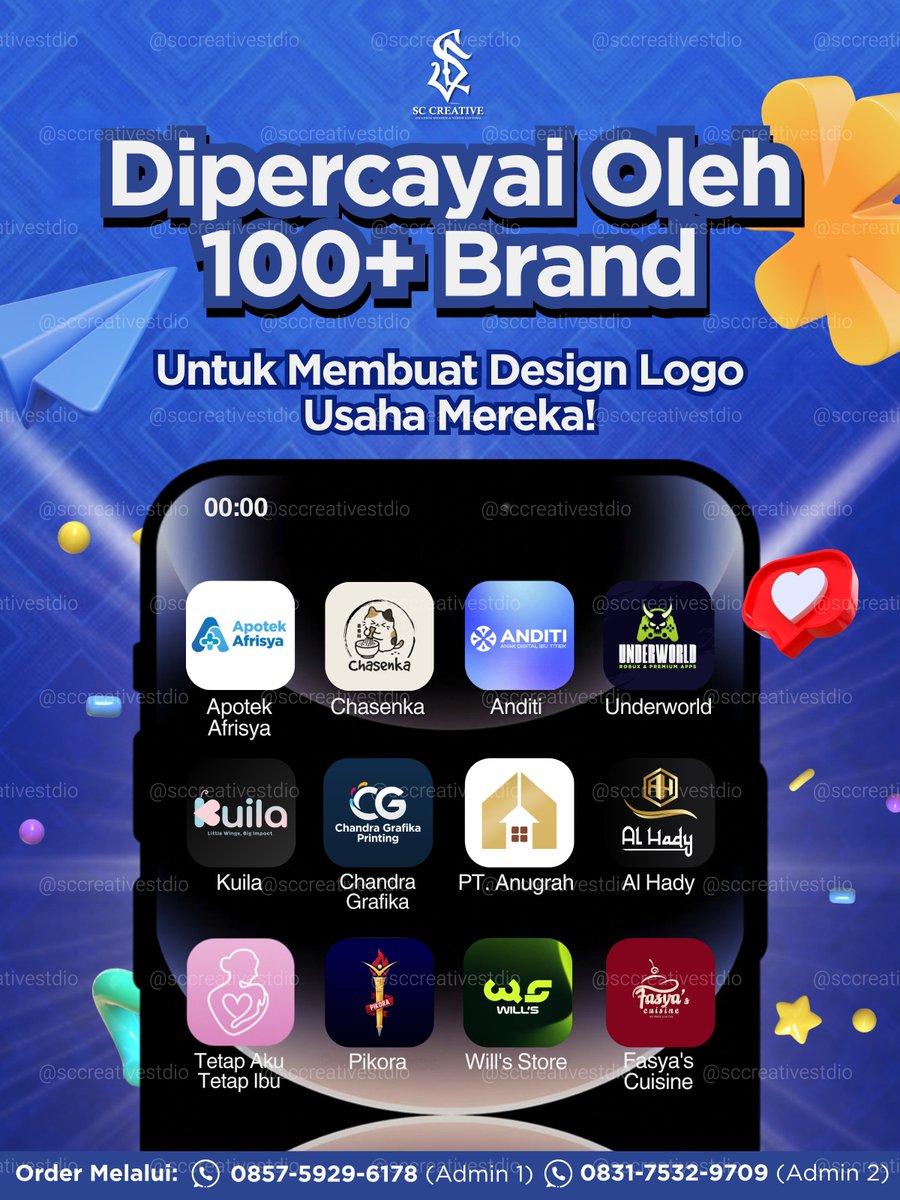 Yubiichanz's tweet photo. Open Edit &amp; Design Feeds IG, Jersey, Brosur, Logo, Video, Foto, Banner, Infografis, Poster, Lanyard, ID Card, Pamflet, Twibbon, Story Instagram, Leaflet, Freebies, Stiker, Carousel, dll 

✅ Free request &amp; revisi 
✅ Cepat, trusted 💯
☎️ Wa @sccreativestdio

#zonauang #zonaba https://t.co/35gvjWp1L0