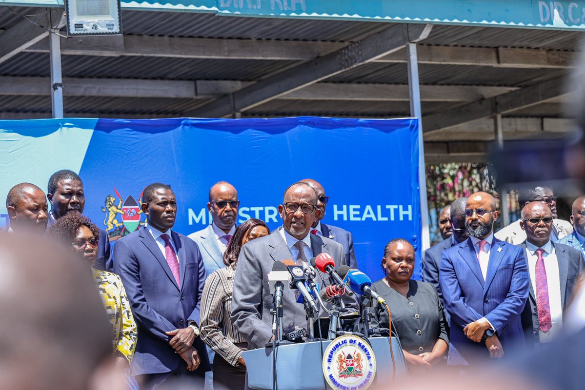 MOH_Kenya's tweet photo. Kenya Confirms First Imported Case of Bundibugyo Ebola Virus Disease

The Ministry of Health has confirmed Kenya’s first imported case of Bundibugyo Ebola Virus Disease in a Kenyan citizen who had been living in the Democratic Republic of Congo (DRC).

The patient fell ill about a month ago and received treatment at several hospitals in the DRC. He travelled by road to Kampala before boarding Jambo Jet flight 8523 to Nairobi, arriving on Saturday, 3 October, at 1:10 p.m.

After arriving at Jomo Kenyatta International Airport, he was taken to Nairobi Hospital, where he was isolated and assessed. He was later transferred to the hospital’s East Wing Isolation Facility. His symptoms included fever, chills, fatigue, muscle pain, painful swallowing, a sore throat and bleeding under the skin at injection sites.

Following assessment of his symptoms and travel history, a sample was collected for testing. The National Virology Reference Laboratory and the Kenya Medical Research Institute independently confirmed Bundibugyo Ebola Virus Disease.

The patient received supportive treatment but has since died. The Ministry has conveyed its condolences to his family and friends. Arrangements for a safe and dignified burial are underway in line with Ebola burial protocols.

The Ministry has identified 28 contacts, including family members and health workers who attended to the patient. It is also tracing 23 passengers and four crew members who travelled on the same flight. Quarantine arrangements are underway for people considered to be at risk.

Kenya has maintained a heightened alert for Ebola since the outbreak began in May 2026. As of 6 October, health authorities had screened 652,584 travellers and tested 267 samples across five laboratories: the National Virology Reference Laboratory, Kenya Medical Research Institute laboratories in Nairobi and Kisumu, and mobile laboratories at the Busia and Lwakhakha border points. One sample has tested positive.

A total of 4,971 health workers at national and sub-national levels have received training in Ebola prevention and management. The Ministry has also notified the World Health Organization in line with the International Health Regulations.

Health Cabinet Secretary Hon. Aden Duale, EGH, reassured the public that systems are in place to respond and urged Kenyans not to panic. He encouraged frequent handwashing or use of alcohol-based hand rubs, avoiding close contact with sick people arriving from countries reporting active Ebola transmission, and seeking care at a recognised health facility if unwell. Members of the public should also report anyone who is unwell to the nearest health facility.

Health workers have been urged to remain vigilant and consistently apply infection prevention and control measures. The public is encouraged to follow official Ministry of Health channels and call the toll-free 719 health information line for updates. The Ministry will continue to provide information as it becomes available.

The Cabinet Secretary was joined at the briefing by Principal Secretary for Medical Services Dr Ouma Oluga; Principal Secretary for Public Health and Professional Standards Ms Mary Muthoni; Director General for Health Dr Patrick Amoth, World Health Organization Country Director Dr Neema Kimambo; Nairobi Hospital Chief Executive Officer Mr Felix Osano; Kenya Red Cross Society Secretary General Dr Ahmed Idris; and Ministry departmental and divisional heads.