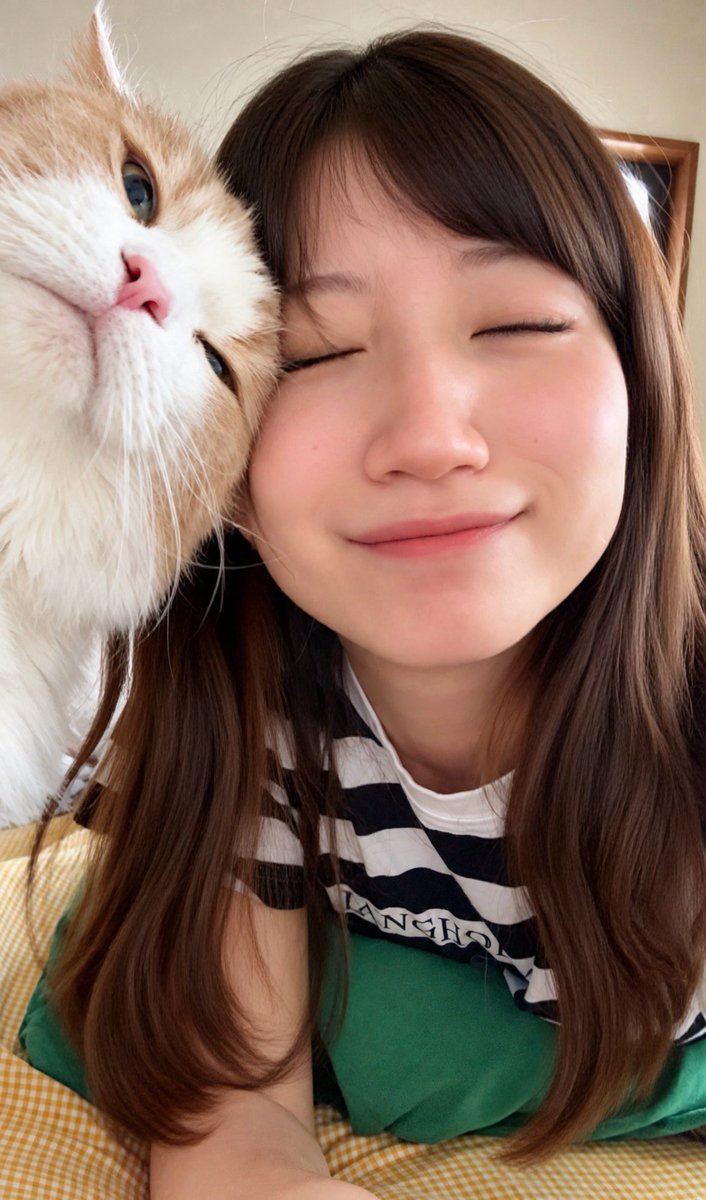 yukke_SAKE's tweet photo. 写真撮ろうとしたらおでこくっつけてくれた大親友の猫様かわよ https://t.co/B78zwzaEco