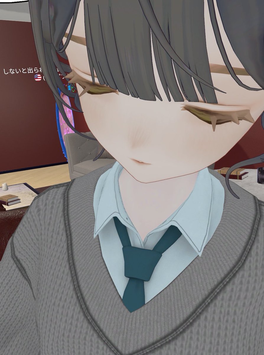 VRCbokuto's tweet photo. フレンドから送られてきた写真がガチ恋距離過ぎてびっくりした〜！！！

まつげの長さにときめく男子高校生の気分 https://t.co/PzHbpk3GWJ