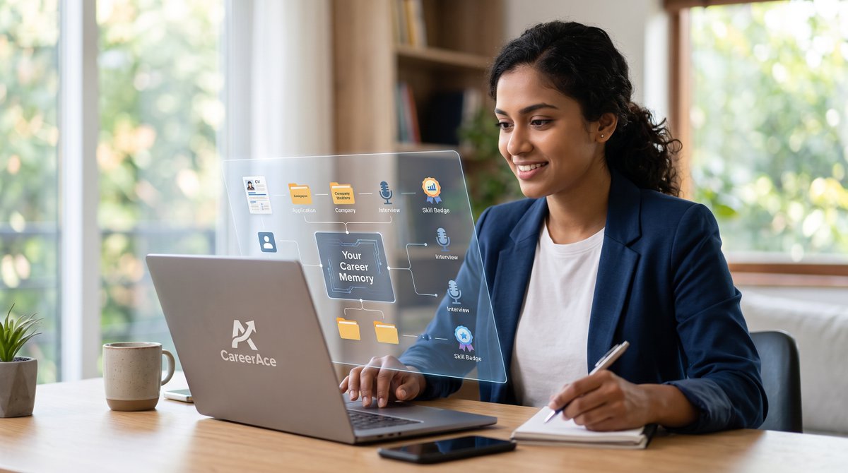 CareerAceps's tweet photo. What CareerAce Does

Your career is more than a CV.

CareerAce is an AI career copilot built to help you manage your career, tailor applications, prepare for interviews, and work with your professional history.

We’re building toward one idea:

Your career should have a memory. https://t.co/QUw4hc502U