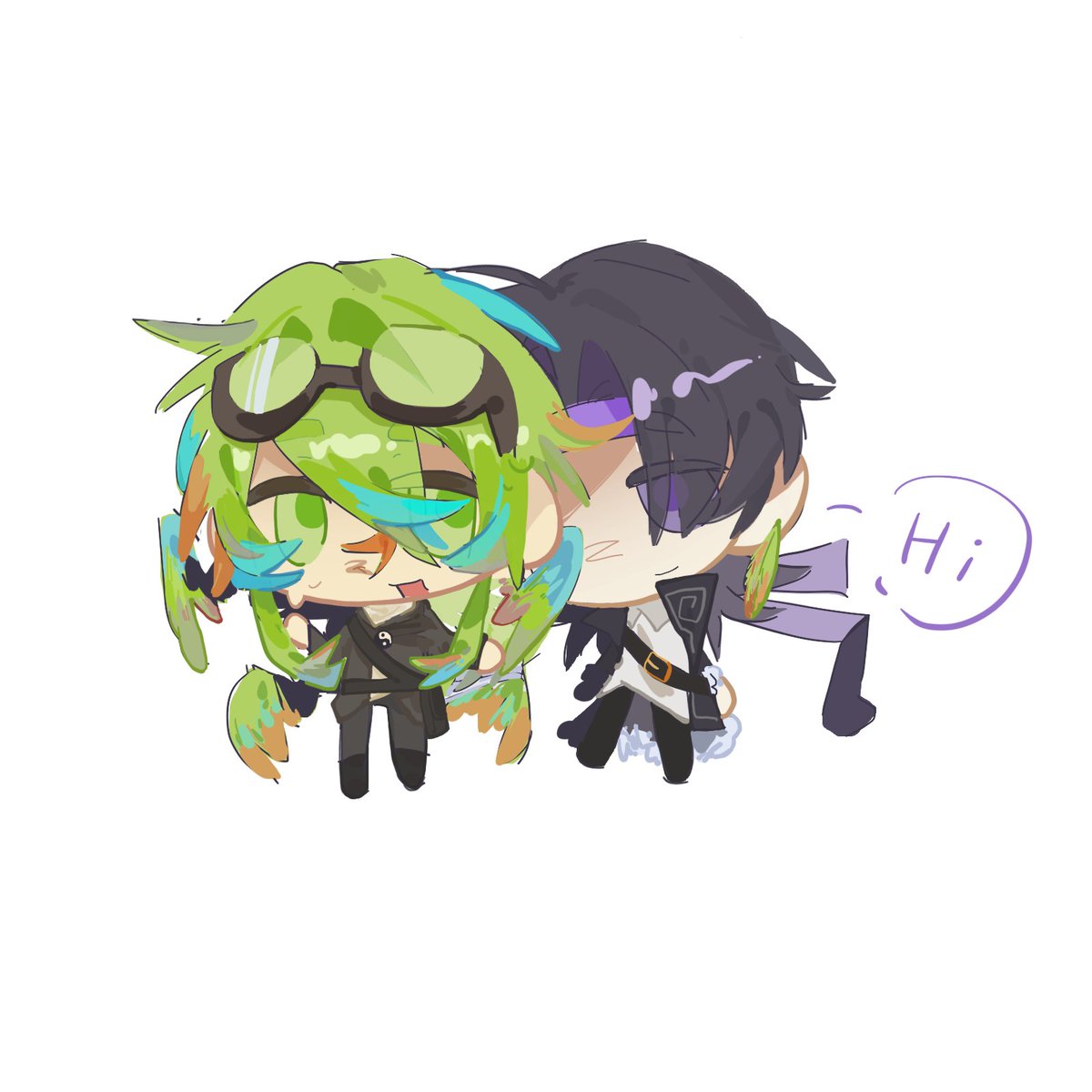 Trappedfishzzz's tweet photo. 约的稿稿
#Odysseyduo
#mcyt https://t.co/00ChL4E4OA
