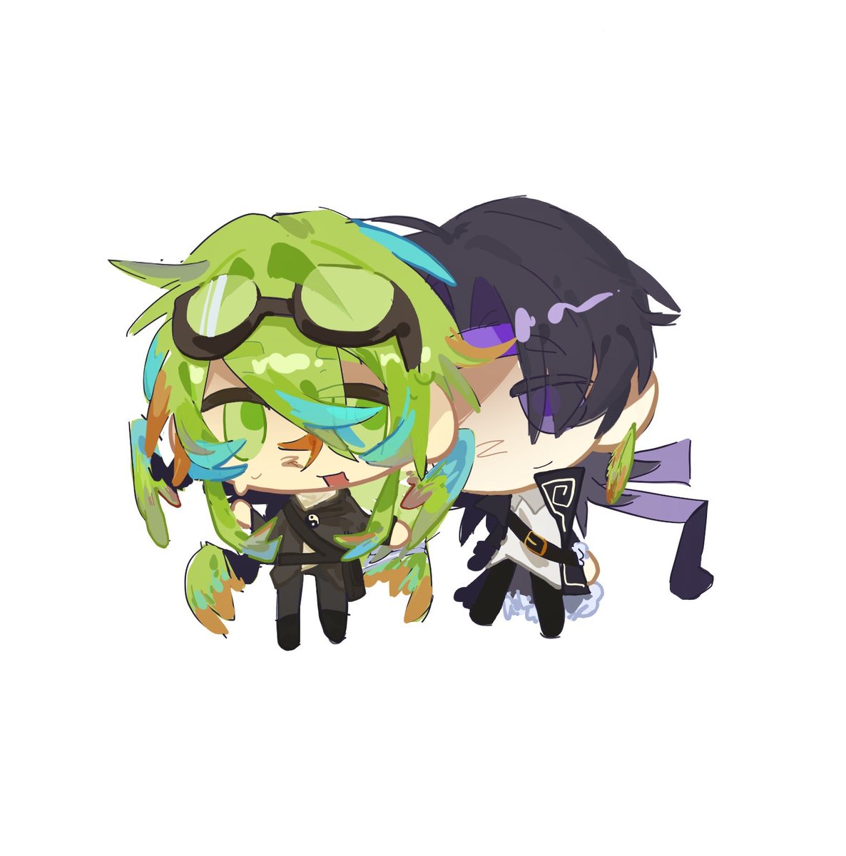Trappedfishzzz's tweet photo. 约的稿稿
#Odysseyduo
#mcyt https://t.co/00ChL4E4OA