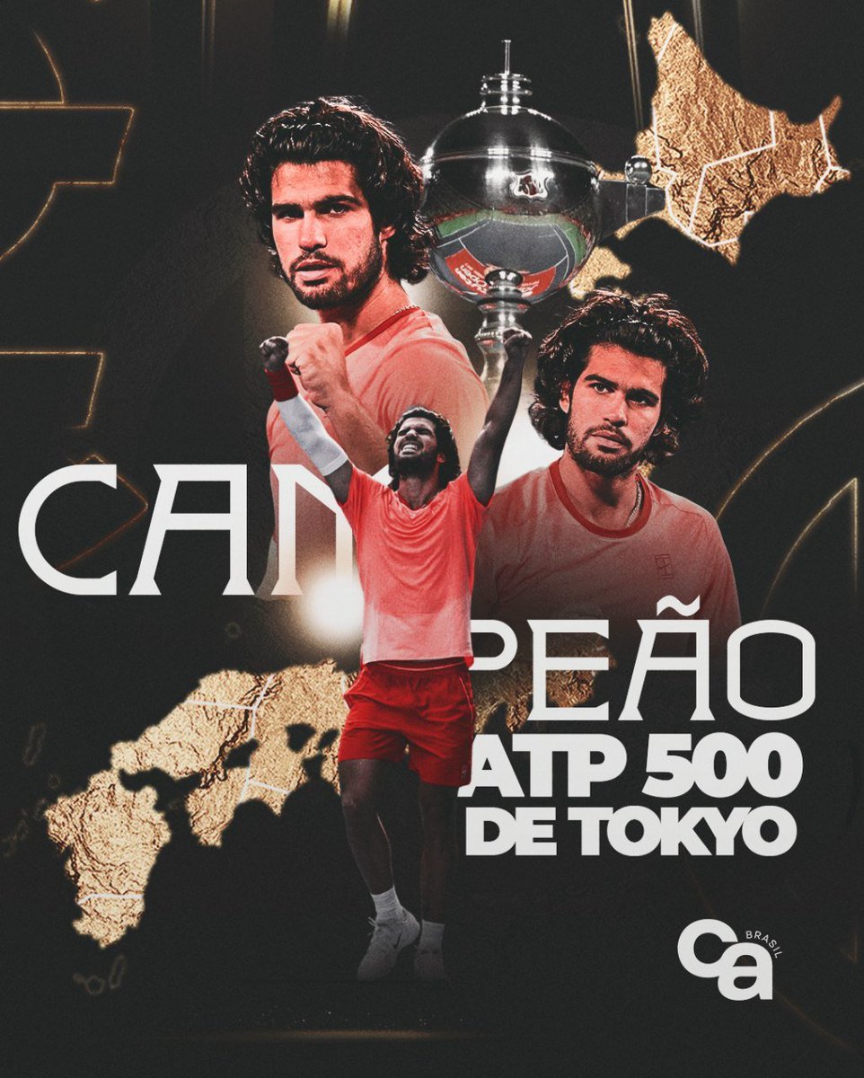 carlosalcarazbr's tweet photo. CARLOS ALCARAZ DEFENDE O TÍTULO E É CAMPEÃO DO ATP 500 DE TÓQUIO! https://t.co/XXnDuPkgDO