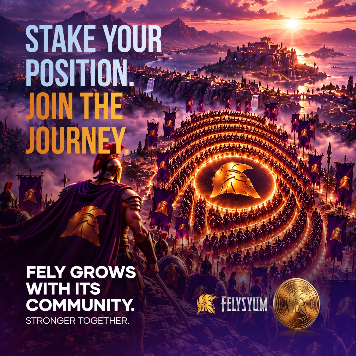 felysyum's tweet photo. 🔥 STAKE YOUR POSITION. JOIN THE JOURNEY. 🏛️⚔️
Look at the army standing strong! A project’s true strength is measured by the conviction of its warriors.
FELY GROWS WITH ITS COMMUNITY. STRONGER TOGETHER.
Lock in your stake, hold the line, and march into the decentralized future with $FELY! 💎🚀
#Felysyum #FELY #CryptoCommunity #Staking #Web3 #DeFi #DiamondHands #CryptoArmy