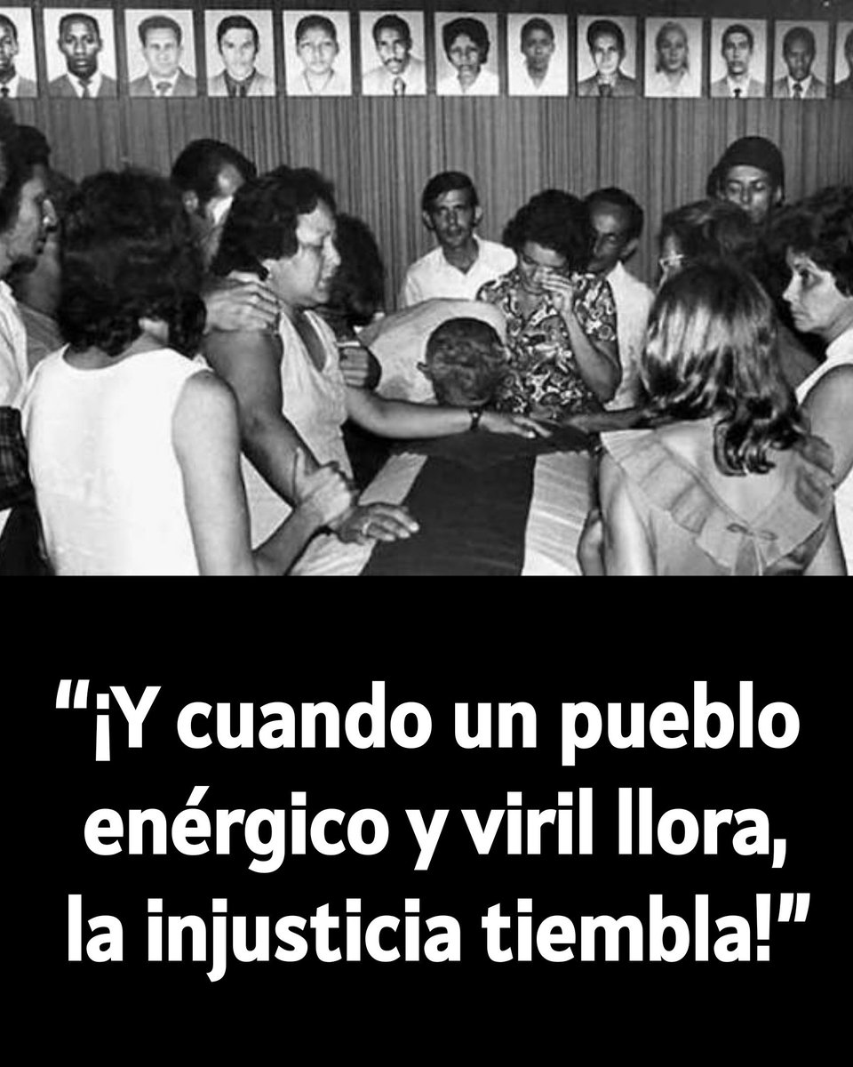 MinfarC's tweet photo. 🇨🇺“No podemos decir que el dolor se comparte. El dolor se multiplica. Millones de cubanos lloramos hoy junto a los seres queridos de las víctimas del abominable crimen. ¡Y cuando un pueblo enérgico y viril llora, la injusticia tiembla!”
#FARCuba https://t.co/Jb5ZN2yuCv