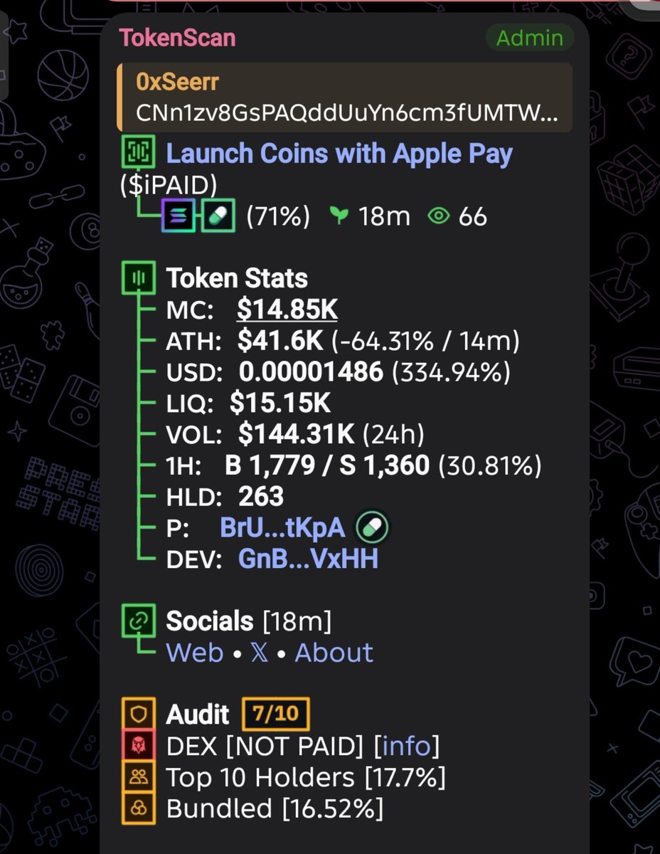 0xSeerr's tweet photo. Entry $iPAID

CA> CNn1zv8GsPAQddUuYn6cm3fUMTWo61XANtUjSry4pump https://t.co/GSTsqdKg1g
