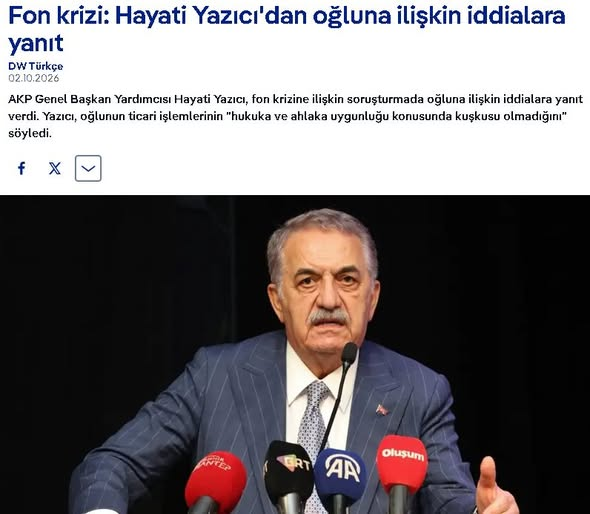 AhmetHakanakc1's tweet photo. Hepsi Birbirinden BÜYÜK başarı hikayeleri

FON krizi çerçevesinde Ak Parti genel başkan yardımcımız Hayati Yazıcının oğlunun da içinde olduğu bazı şirketlere TEDBİR kararı uygulanmış

Tabiiiii Mustafa YAZICI sahipsiz olmadığı için babası Hayati Bey devreye girmiş; Vurmuş Yumruğu Masaya  ve 3 saat içinde 5 şirket üzerindeki tedbir kararını kaldırtmış

"Benim oğlum KANUNLARA uymayan hiç bir şey yapmadı. verilemeyecek hesabımız yok" demiş.

Bu arada bizde öğrenmiş olduk mahdum Mustafa Yazıcı KASIM ayında Adil Varlık Yönetim A.Ş. adına BDDK’dan dijital bankacılık lisansı alarak bankacılık sektörüne girmiş.

Bu lisansın ücreti 1 MİLYAR lira (yeni para) 

Rakamları kavrayamıyoruz. Eski ve yeni rakamlar birbirine giriyor

Eski rakamla "1 KATRİLYON lira" yani. Trilyon değil KATRİLYON.

Bankayı işletmek için bir o kadar da KASA'da olması lazım

Gencecik çocuk bu kadar PARAYI nereden bulmuş?

Fatma Betül Hanımlar
Binali Yıldırımlar
Hayati Yazıcılar
Cavuşoğlulları
Gülerler

Hepsi HEPSİ... Ama hepsi birer BÜYÜK BAŞARI hikayesi
Muhteşem yetenekli çocuklar

Kime tutsanız Trilyonlar, katrilyonlar, MİLYAR MİLYAR dolarlar.

MİLYON DOLARLARIN yüzüne bakılmayan bir piyasa

Başarı hikayeleri
Tam bir 3. Sınıf Afrika ülkesi tadında: Kim kimi nerede tutmuşsa

Zeyl: Tayyip Bey "Nereye kadar giderse, UCU kime dokunursa" demişti.
Meğer onun da sınırı varmış:  "HAYATİ BEYE kadar" demeliymiş

https://t.co/utI0S1Yp0i