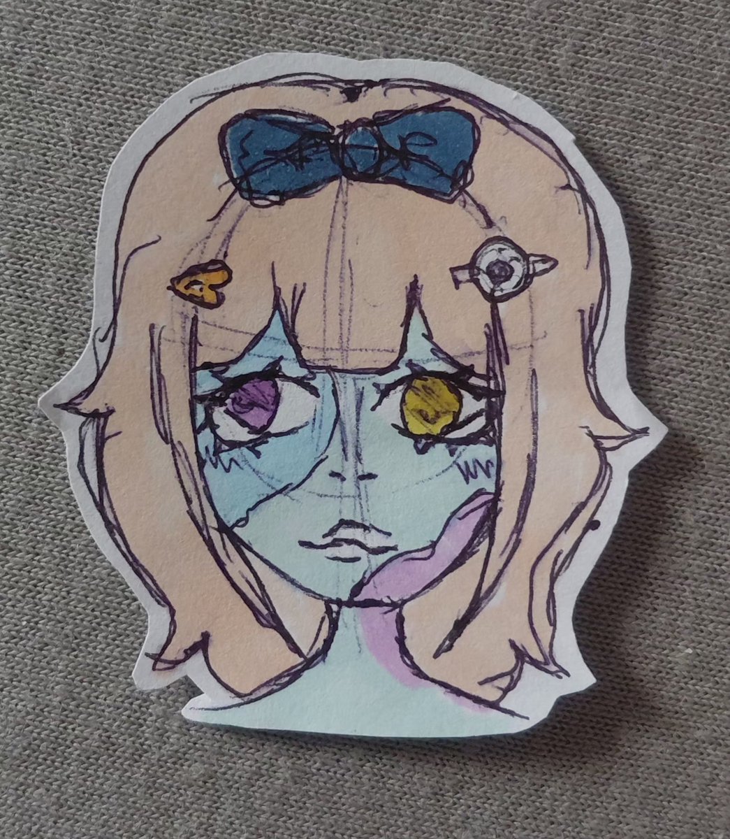 l0calcem3tery's tweet photo. I put some color ! I lover her so much ☆   

#artmoots #smallartist #artshare #zombieoc
Used : A random pen + Faber Castell (Goldfaber sketch marker set n°1) https://t.co/xo78WIaX9J