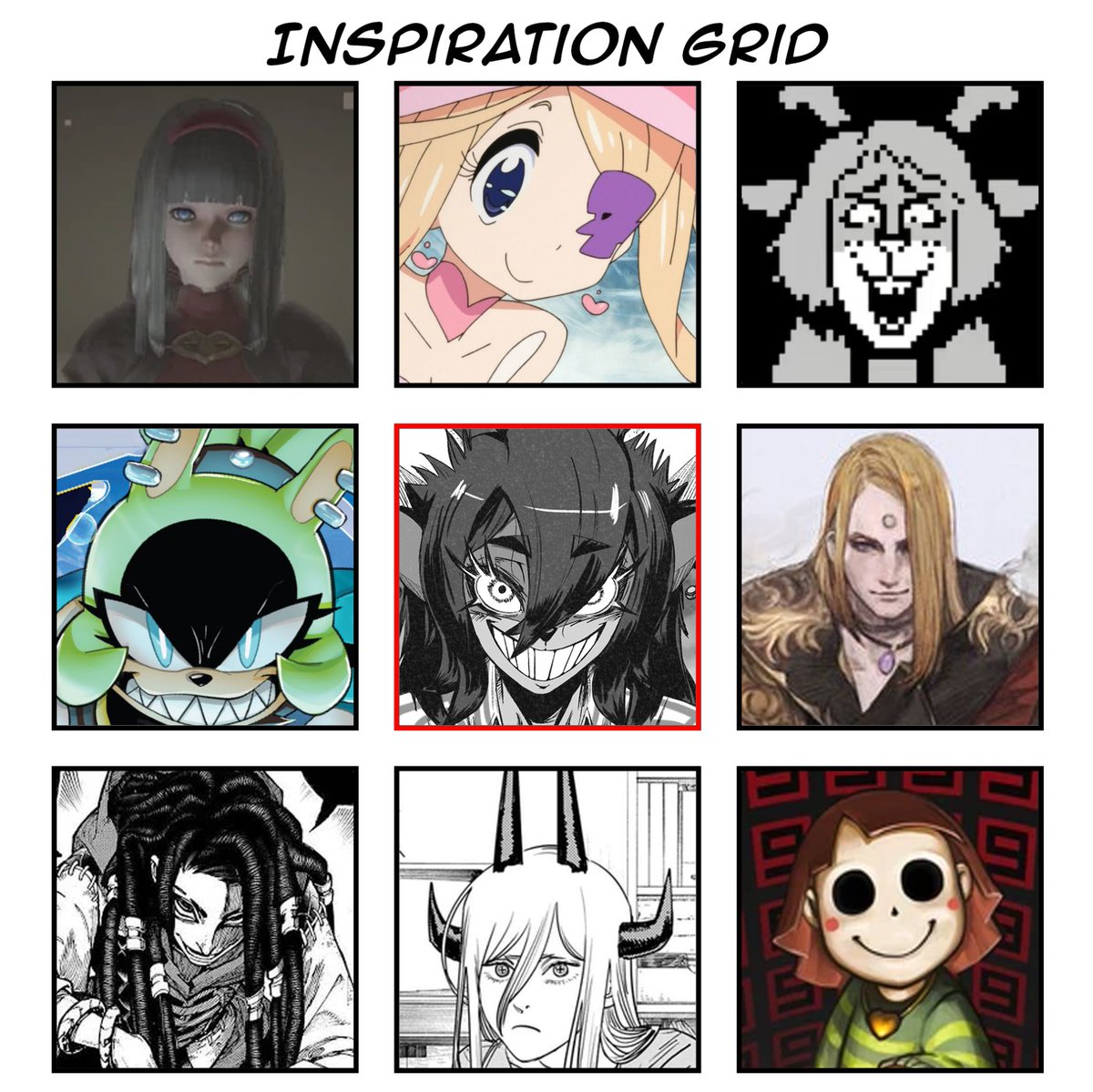 Cowctus's tweet photo. Characters that inspire my version of Dess.
... I'm sure there's nothing to worry about here. https://t.co/CGFNXtNJDy