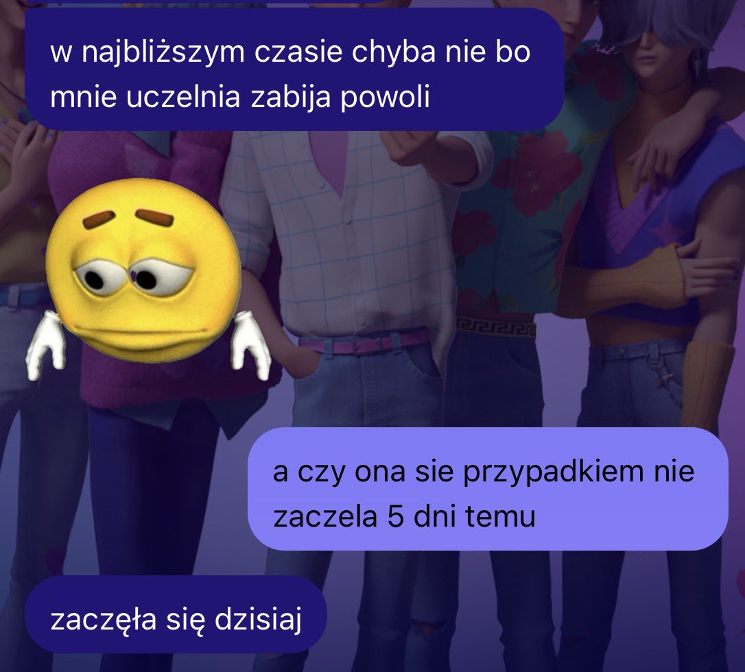 alus1a's tweet photo. trzymajcie się studenciaki https://t.co/b7pBHzbEV3