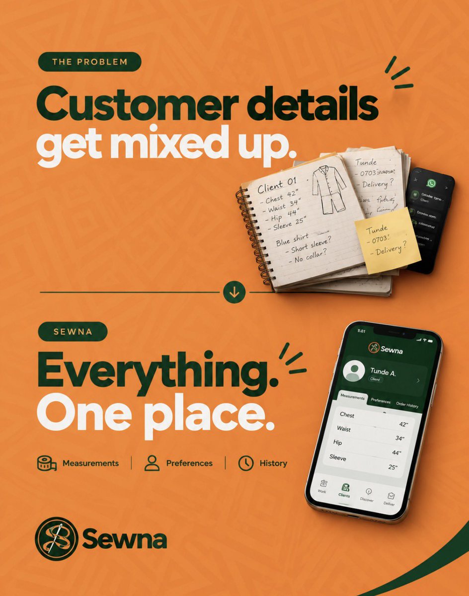 Sewna_a's tweet photo. Your notebook shouldn’t be doing detective work. 😭

Sewna keeps every client detail in one place🧵📋 https://t.co/mzALavYp1S