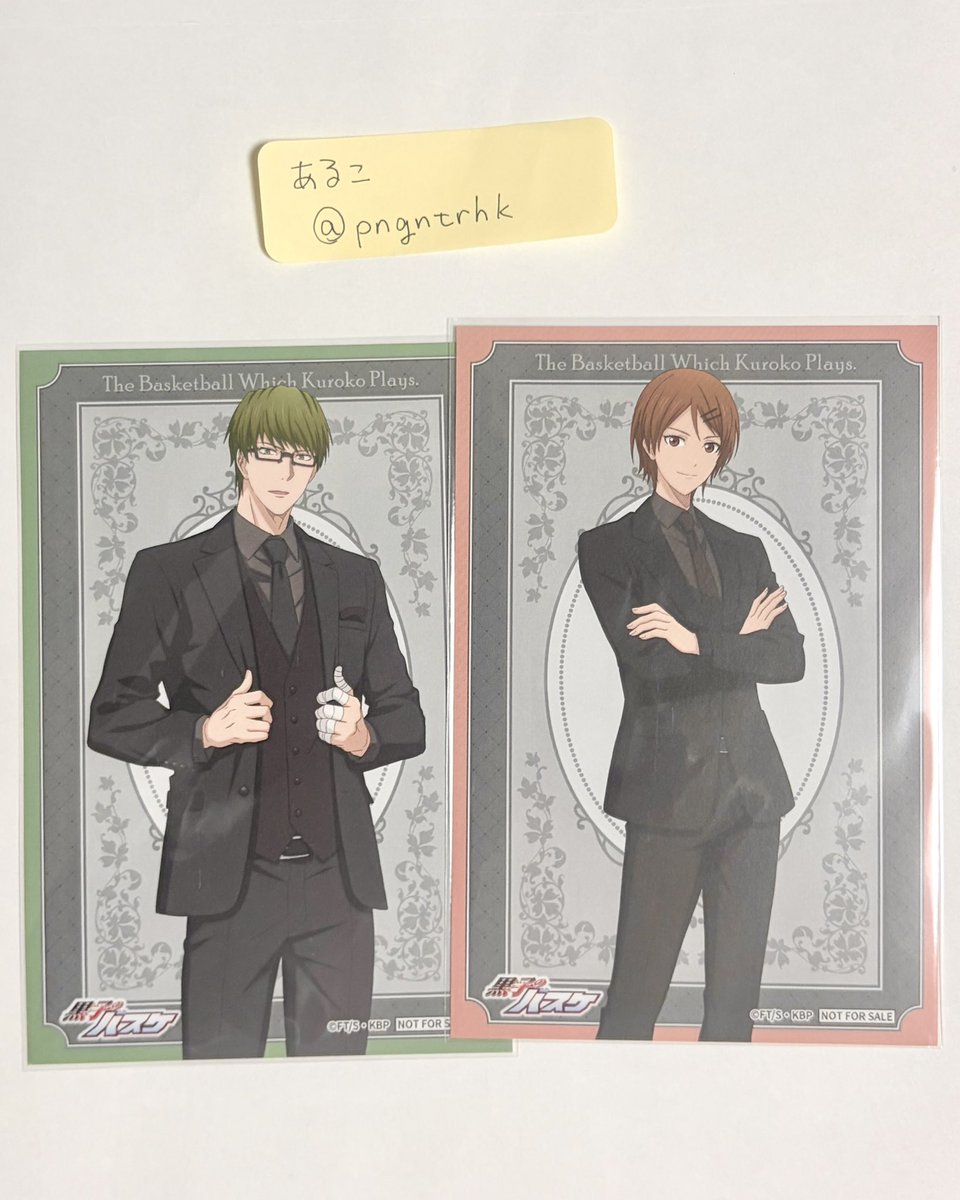 pngntrhk's tweet photo. 交換
黒子のバスケ 黒バス 中外 カフェ Chugai Grace Cafe 特典 イラストシート ポスカ
譲
コースター：火神 根武谷 相田 緑間
イラシ：緑間 相田
求
古橋 各1

郵送or都内近郊手渡し(プロカbio欄参照)
10/13①カフェ参加予定
検索からでもお気軽にお声掛け下さい。 https://t.co/qlPlTbLrvD