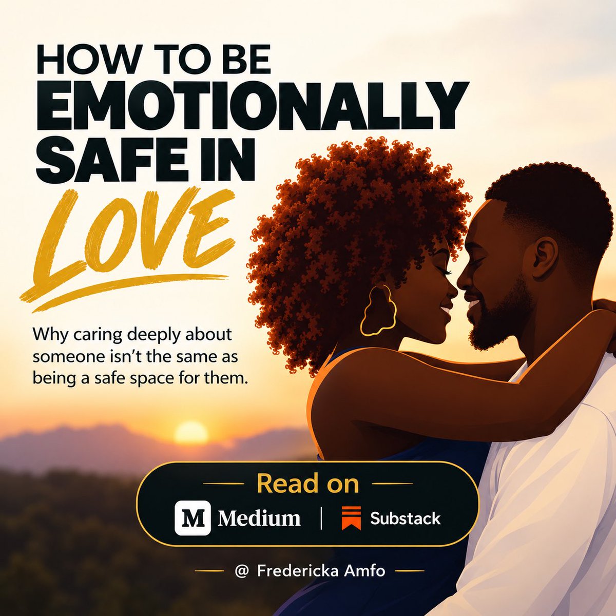 theamfobea's tweet photo. "I love you, but I don't feel safe with you." 💔

How do you treat the people you love when you’re angry?

A quick read on emotional safety, anger, and what we force people to become just to survive loving us.

Read here now 👇 
https://t.co/itWSw1cE52

Kindly share 🙏🏾 https://t.co/BCE9ly6wDV