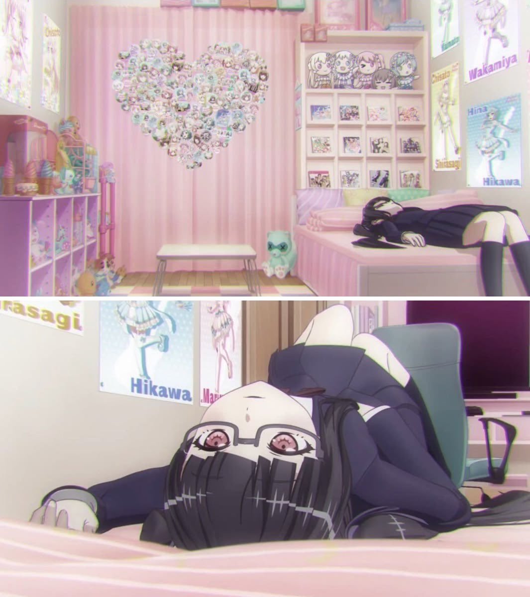 evanxereca's tweet photo. coisas que me encantam eh a MAIOR SAPATÃO de bandori ser fã do pasupare que é o grupo idol mais woke dos animes https://t.co/KvomWVeOQl