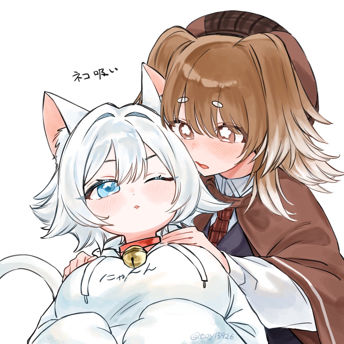 toy15926's tweet photo. 🤍珠＆蓮葉🤎

#100カノファンアート #100Kanojo https://t.co/hWPLA847o1