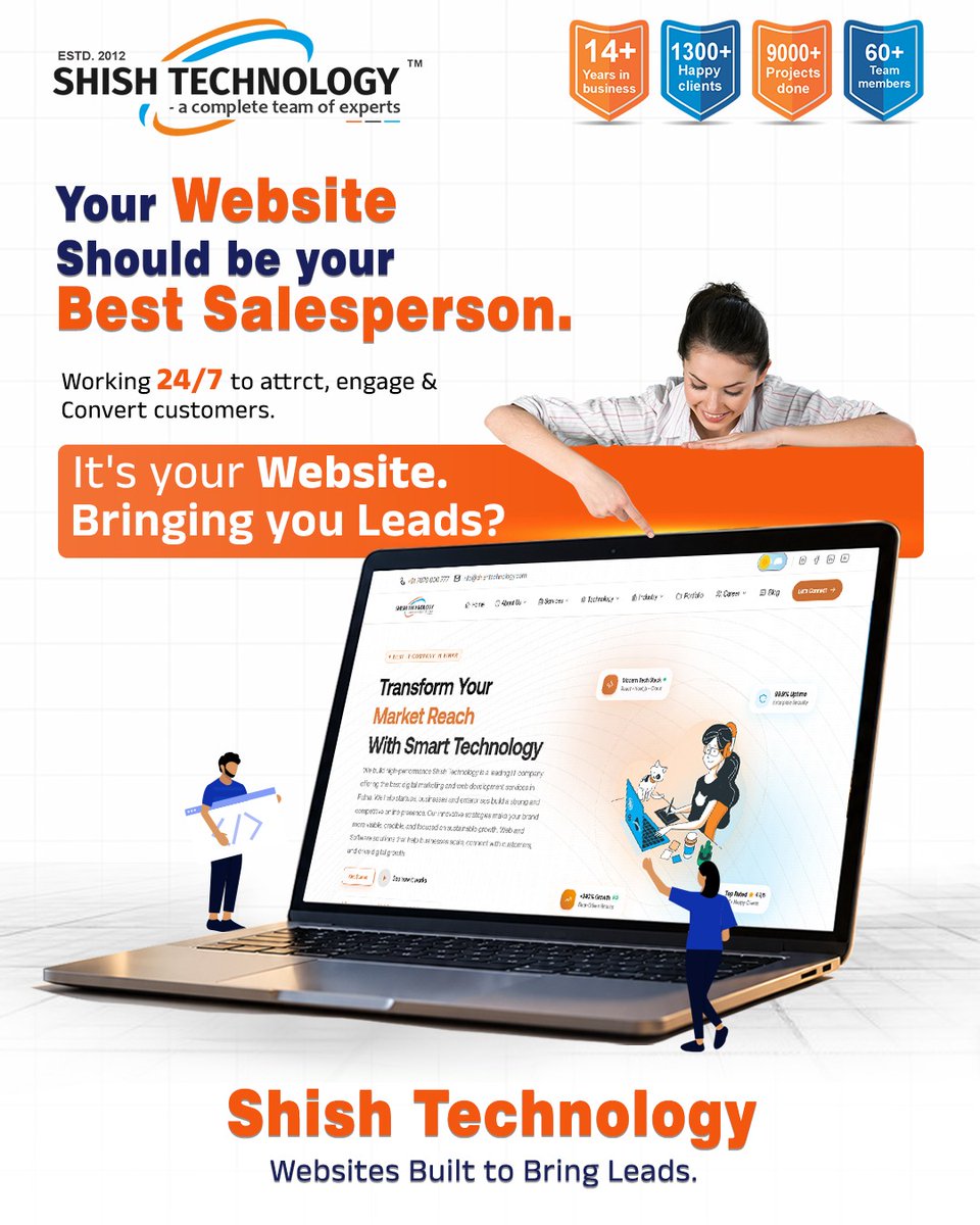 ShishTechnology's tweet photo. Is Your Website Actually Bringing You Leads?

A website works 24/7 to attract, engage, and convert your customers into real business growth. Partner with Shish Technology, the best web development company in Patna, to build high-performance websites built for results. https://t.co/bDZqo8DRmS
