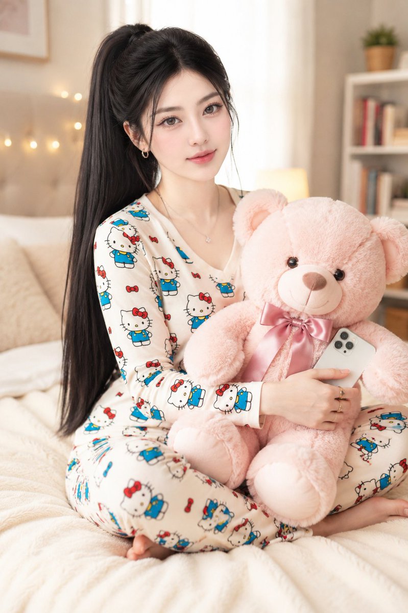 Hello Kitty Pajama Portrait