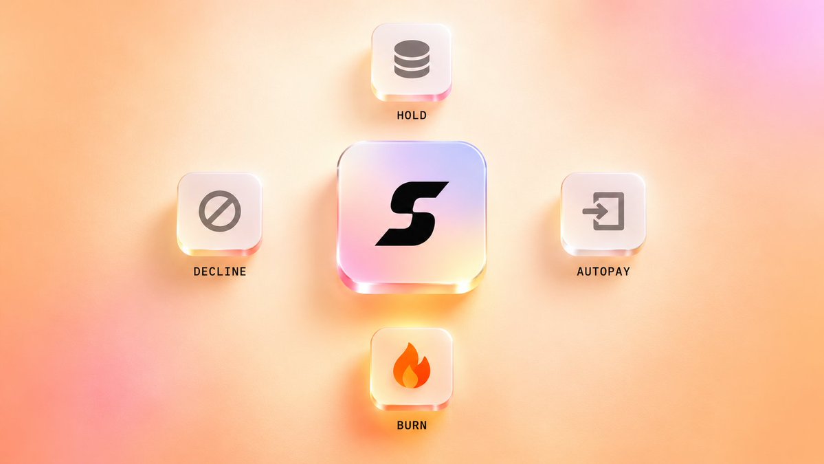 slicepaddotfun's tweet photo. Each account tagged on a Slice token picks where its share goes. You set it once after signing in with X, and it applies to each token that tags you.

-Hold keeps it in your balance until you claim
-Autopay sends your balance to your wallet once it reaches 0.05 SOL
-Burn spends your share buying that token and burns what it bought
-Decline does the same as Burn and shows on your page that you said no

Each burn lands in our ledger with its Solana signature.

https://t.co/i2RXZGgsiU