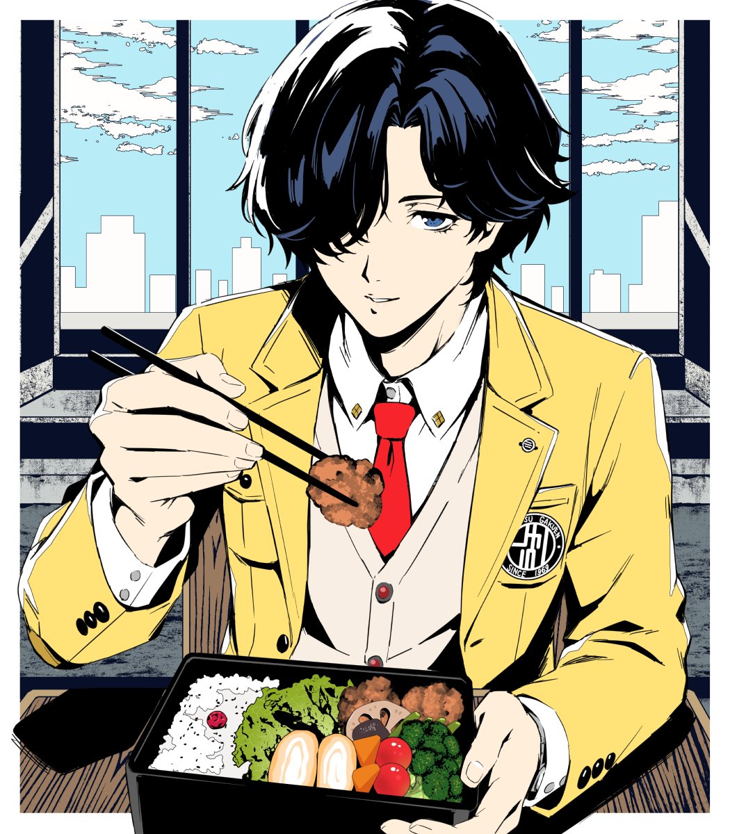 nyankotappuri's tweet photo. 芦谷先輩の手作り弁当食べたいよ　#P5X_art https://t.co/zqd4xXhgVU