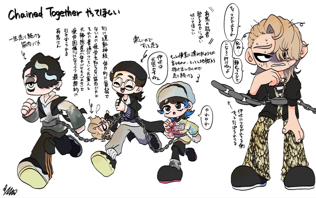 mun_DDD's tweet photo. 鎖で繋がれた状態で地獄から脱出目指すやつ https://t.co/ERx38P3w3D