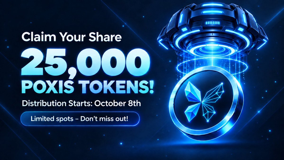 PoxisFun's tweet photo. Claim 25,000 - $POXIS airdrop for first 2,000🔥

$POXIS will list October 9th at 14:00 UTC on #SOLANA

✅ Follow @PoxisFun 
✅ RT + Like
✅ Comments $SOL address

Distribution airdrop October 8th⏳ https://t.co/0vWXlJFJpG