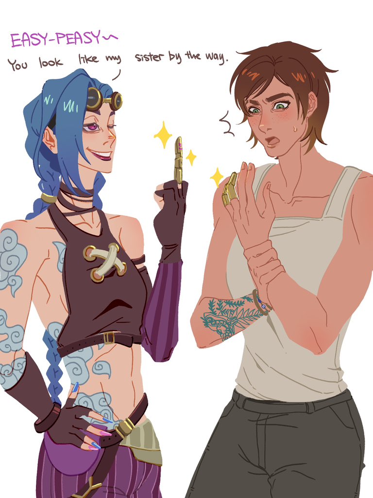 Angel155155's tweet photo. Les help les
#Arcane #Jinx #tlou #Elliewilliams https://t.co/MCco5Vzvmx