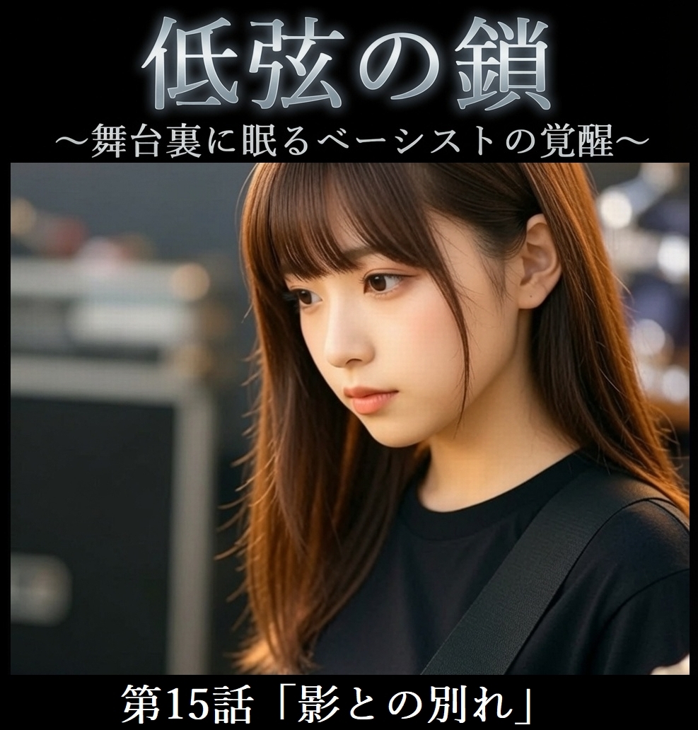 MEGANE_Kinusaki's tweet photo. 第15話【影との別れ】、公開しました。

影の中で生きてきた彼女が、初めて自分の意志で別れを告げる夜です。

『低弦の鎖 ~舞台裏に眠るベーシストの覚醒~』
https://t.co/63hEMhgUUS

【ヒューマンドラマ文芸 年間ランキング掲載中】

#小説家になろう #narou #小説宣伝 #音楽小説 https://t.co/oB12oH2fRM