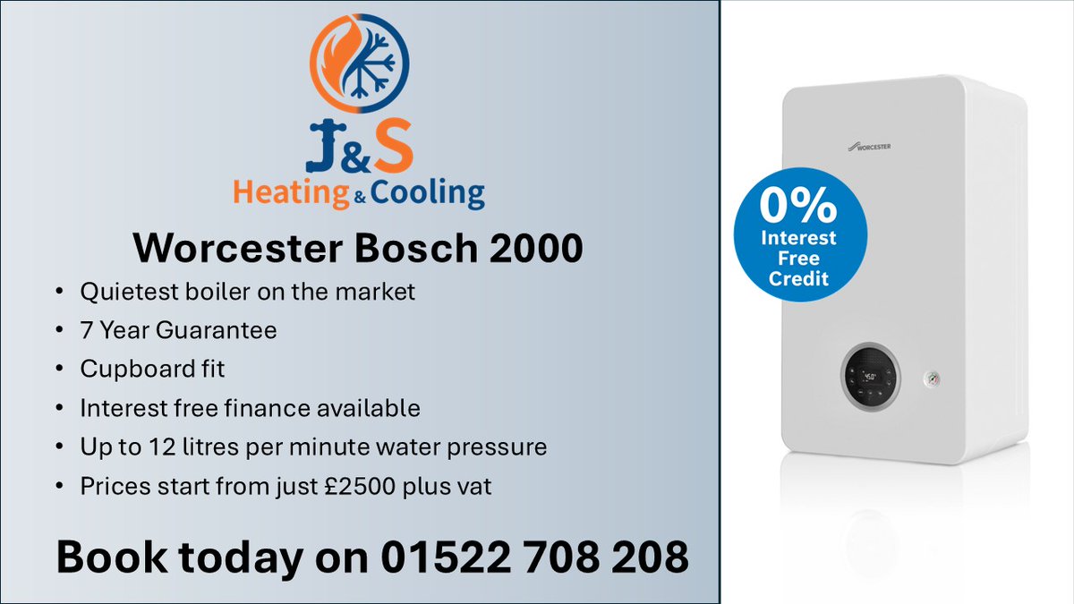 JASHeatandCool's tweet photo. Introducing the Worcester 2000, 

Great for medium budgets and new builds, this boiler comes with a 7 year warranty so you get peace of mind for a little bit less. 

#jaspher #jassafetytips https://t.co/NlXcxT4ps9