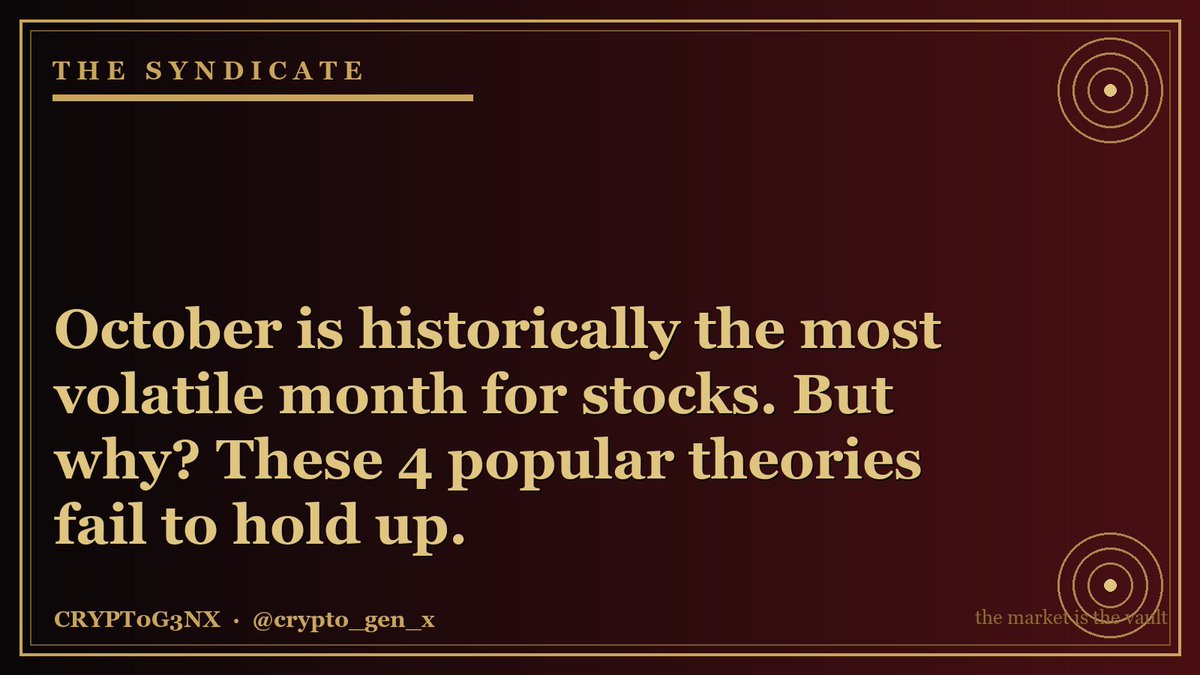crypto_gen_x's tweet photo. October  -  the market's ours, not the vaults. Histories show this month's turbulence outruns any theory. Yet experts keep selling fall forecasts while markets stay abuzz. #MarketVolatility
Not financial advice. Do your own research. https://t.co/6pt6RNAJ1j
