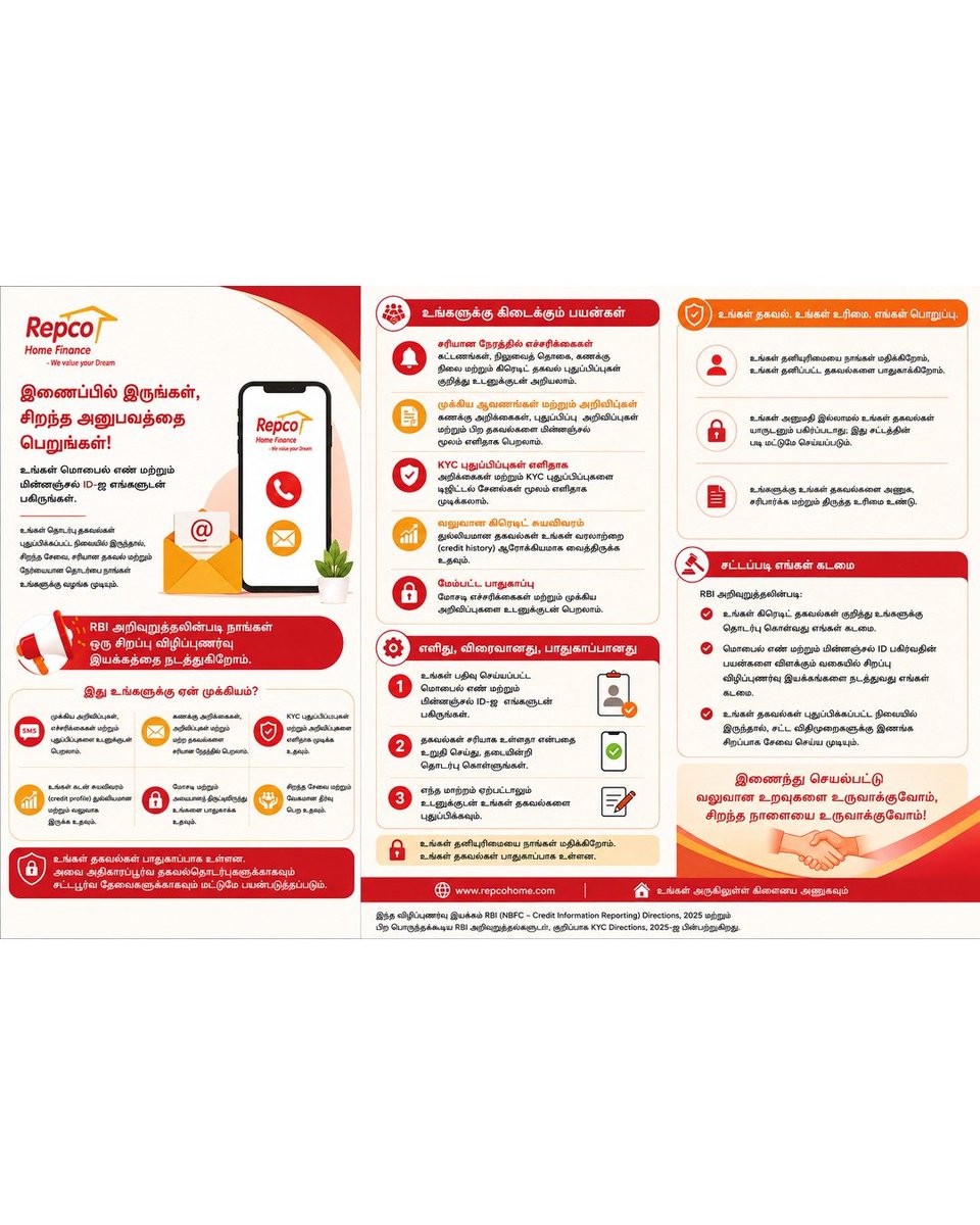 RepcoHome's tweet photo. KYC Awareness Week | 5th–9th October 2026

#KYCAwarenessWeek #KYC #RepcoHomeFinance #CustomerAwareness #UpdateYourDetails https://t.co/kpizqLEofP