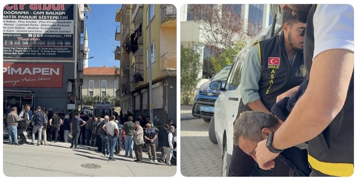 bursaradarr's tweet photo. Gemlik'te evlerinde ö*ü bulunan yaşlı çiftin, gürültü tartışması nedeniyle öldürüldüğü iddia edildi. Gözaltındaki üst komşuları K.S. (46) adliyeye sevk edildi. https://t.co/G9XbUfuY7r