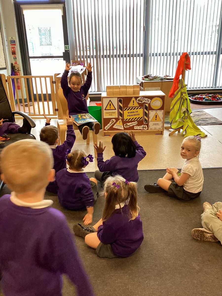 SpringwellEYFS's tweet photo. Our Reading Superstar! One of our incredible Nursery children asked to read our class story. As you can see, we were enthralled by her amazing storytelling skills. https://t.co/07DjAY7H9W