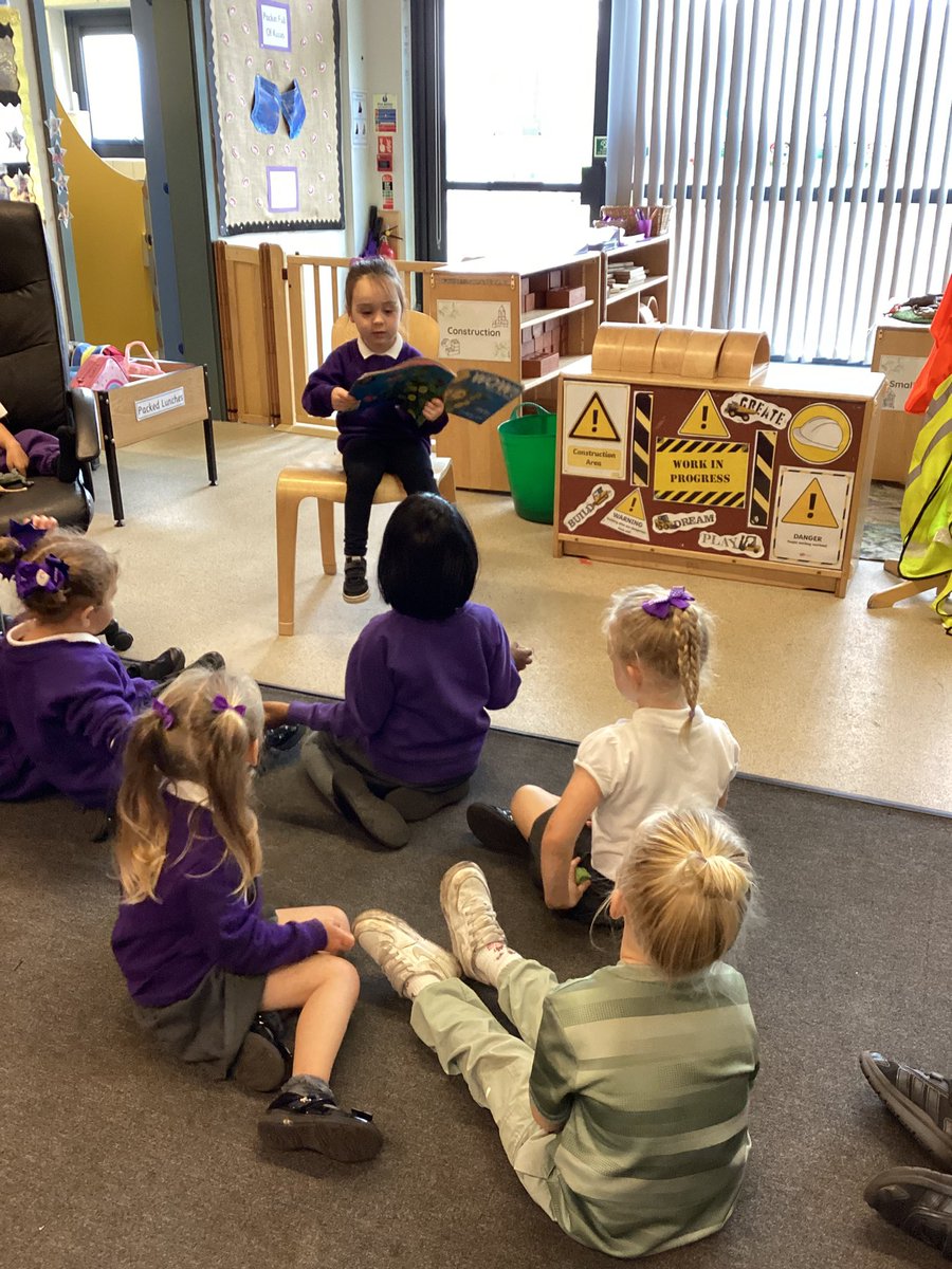 SpringwellEYFS's tweet photo. Our Reading Superstar! One of our incredible Nursery children asked to read our class story. As you can see, we were enthralled by her amazing storytelling skills. https://t.co/07DjAY7H9W