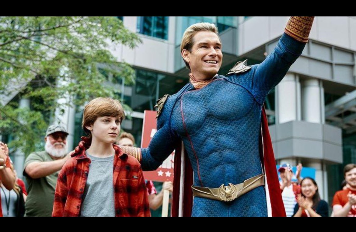 BiigKhalifa's tweet photo. “THE MOMENT HE REALIZED THEY WOULD LOVE HIM NO MATTER WHAT.”

HOMELANDER — THE BOYS

Homelander spent years pretending to be America’s perfect hero.

Then he discovered something terrifying
People didn’t need him to be good.
They just needed to believe in him. https://t.co/rbWiJ00MR2