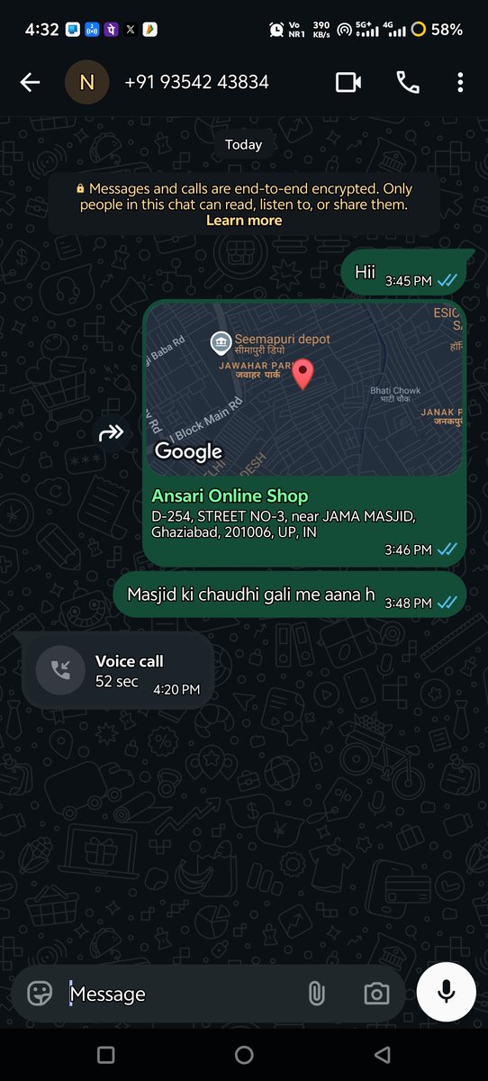 Panjatani87's tweet photo. @meesho_support @meesho_support Pickup agent ka call aaya ab wo mana kr rha h Ki Me nhi aaunga mere area nahi h Usne Whatspp call ki abhi location dekhne ke baad  @help_delhivery kya kr rhe h apke hub wale sahi assign kyu nhi kr rhe h Pick krane ke liye https://t.co/fCPcar64dl