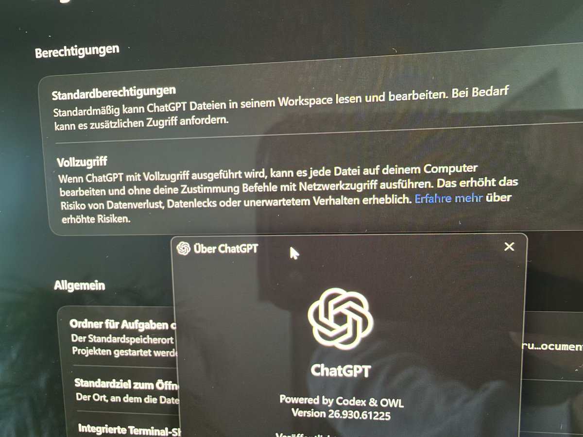 tworuL's tweet photo. @thsottiaux Not available in Germany? 😂 https://t.co/tdFSHK7lRb