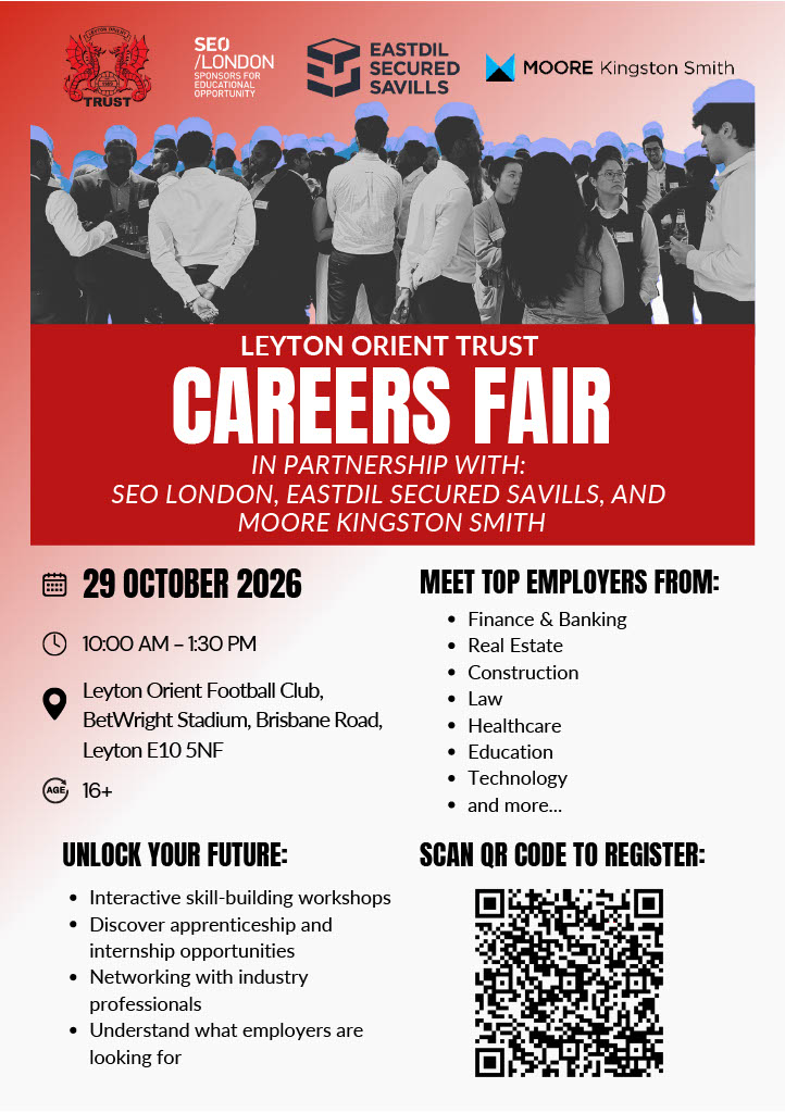lotrust's tweet photo. Explore. Connect. Discover.

Come along, start conversations and discover where your future could take you!  

This event is open to students in Year 11, Year 12, Year 13 and 1st year university students. 

To apply, scan the QR code. Spaces are limited! https://t.co/VGjxvn0vVx
