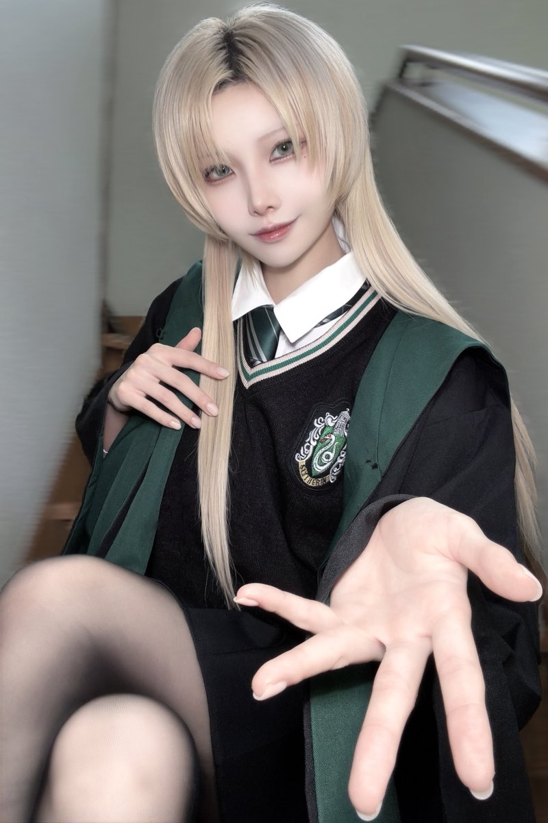 botanic_botan's tweet photo. どうしたポッター、怖いのか？

女体化マルフォイやってみた🐍
#malfoid https://t.co/6156mTsQjs