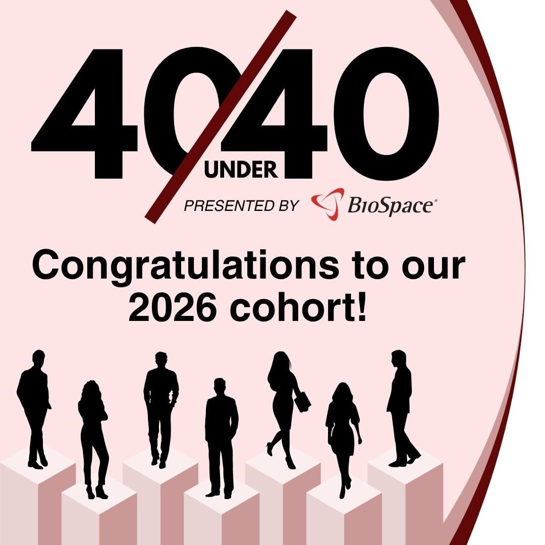 biospace's tweet photo. Introducing BioSpace’s 2026 40 Under 40! ✨

This incredible group of leaders is shaping the future of biotech and pharma.

https://t.co/o4PnESwSgw https://t.co/AtlbiuiAw1