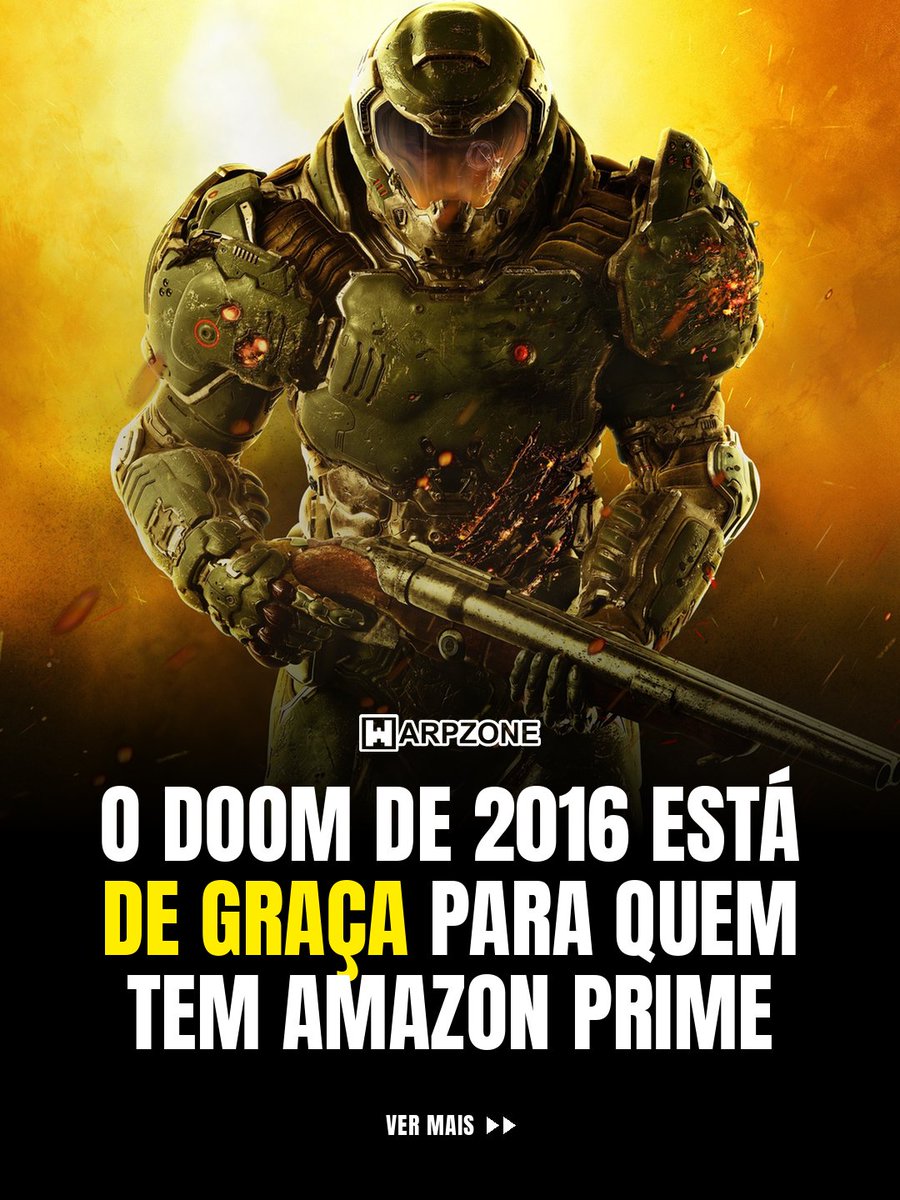 WarpZoneMe's tweet photo. Jogo de graça? Quero! DOOM 2016 está de graça para quem tem Amazon Prime.

#DOOM #AmazonPrime #WarpZone https://t.co/lwPLXEDc9W