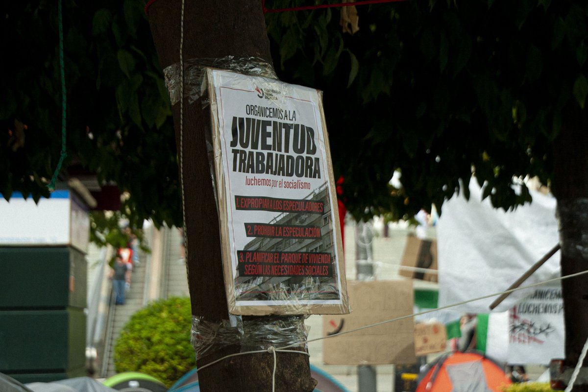 CJS_Sevilla's tweet photo. Algunas fotos de la acampada por la vivienda en Sevilla. 

¡Continuamos!

¡Luchemos por la vivienda, luchemos por el socialismo! 🚩 https://t.co/OMZx7EGlBm