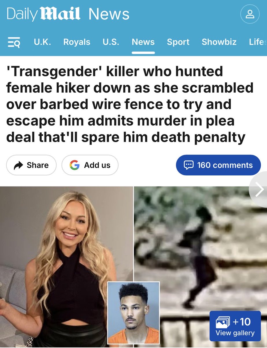 salltweets's tweet photo. A man killing a woman literally because he can’t be a woman, and he took that out on her in the worst possible way, is a devastating new low in the transgender ideology zeitgeist. It’s dystopian. https://t.co/GefF3LhzZc