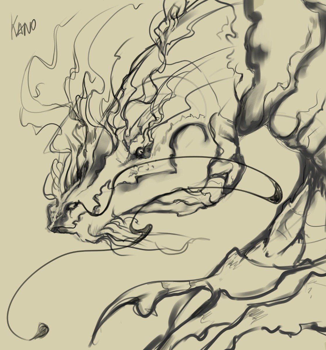 kanoWwi's tweet photo. Sketch on the computer, more often I sketch on paper as I'm more comfortable
#dragon #illustration #digitalart #fantasy #art https://t.co/iHEPZ6j3kD