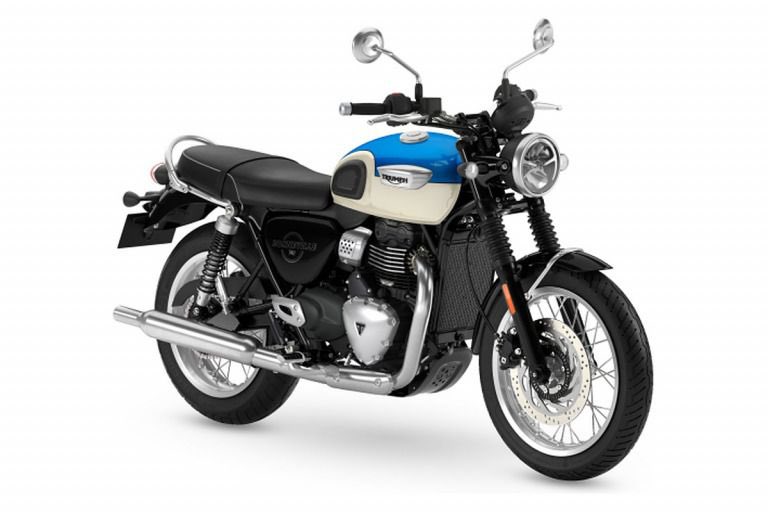 PutiMotor's tweet photo. トライアンフ モーターサイクルズ ジャパンが、400ccの新型モダンクラシック「Bonneville T40（ボンネビルT40）」と、ブラックアウト仕様の「Bonneville T40 Black（ボンネビルT40ブラック）」を発表。

60年以上続くBonnevilleの名を、初めて400ccクラスに導入するモデル。

398ccの水冷単気筒TRシリーズエンジンをBonneville専用にチューニングし、円形TFTメーター、クルーズコントロール、リーンアングル対応のコーナリングABSとトラクションコントロールを標準装備。

【燃料含む車重/シート高/タンク/出力】
191kg/770-790mm/14.5L/31ps

https://t.co/kxHmuqBUkT