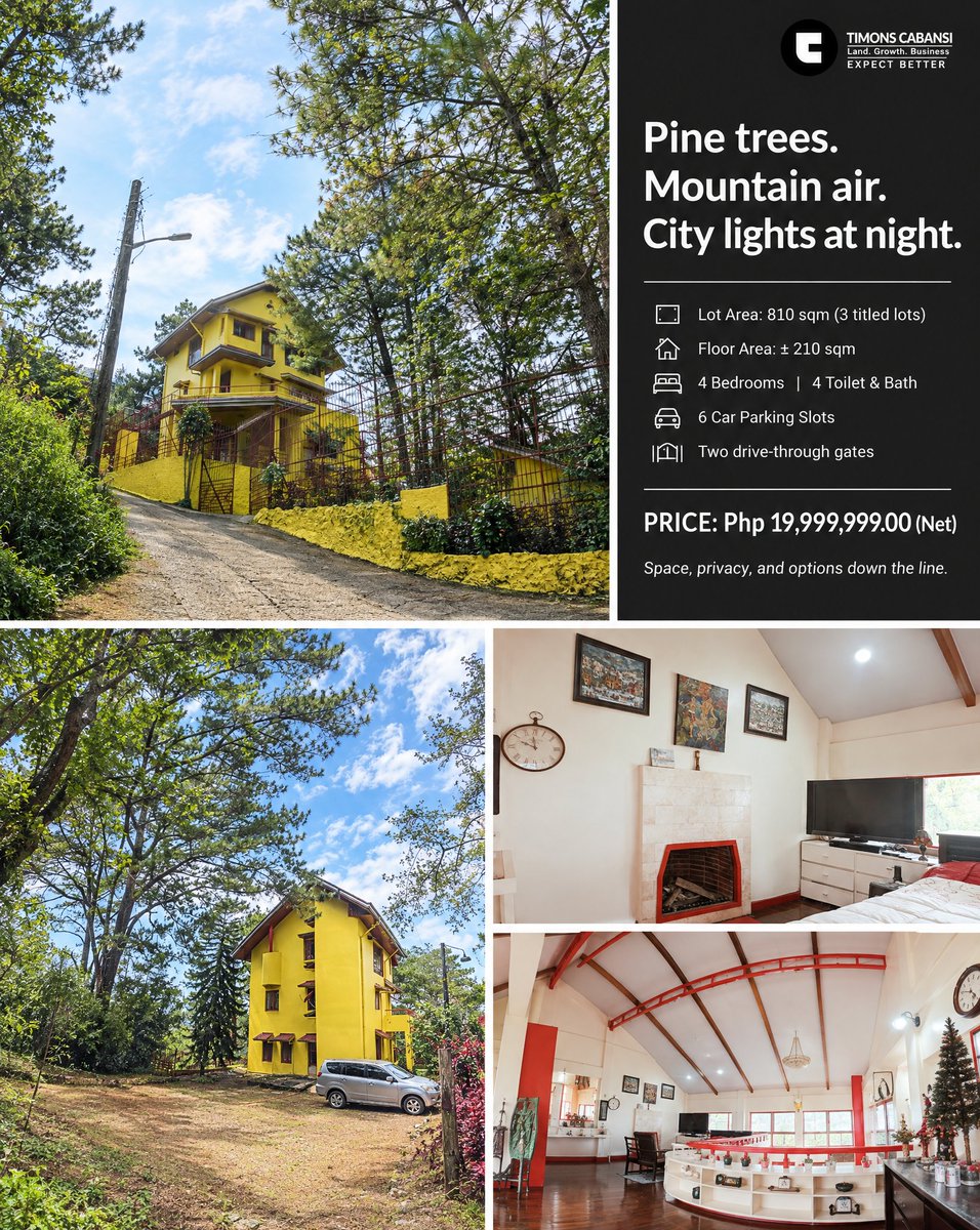 TimonsCabansi's tweet photo. Flat 810 sqm compound in Bakakeng Central, Baguio. 3 titled lots, fenced, 2 drive-through gates. House ± 210 sqm, 4BR, 4T&amp;B, 6 parking.

Php 19,999,999 net. Cash or financing for approval.

Details + credentials: https://t.co/M7xyxgCzRR https://t.co/UsIZwiF4D4